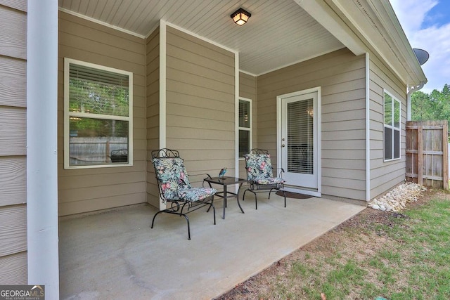 174 Crown Pointe Dr, Dawsonville, GA 30534 - view of patio / terrace with fence
