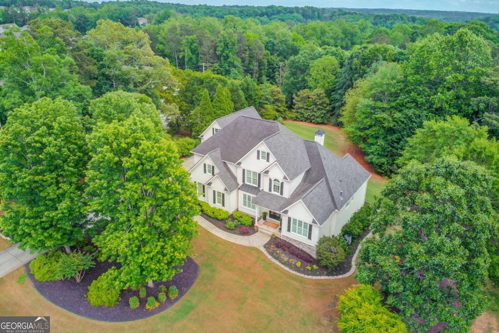 4809 Highland Point Dr, Auburn, GA 30011 - view from above of property featuring a forest
