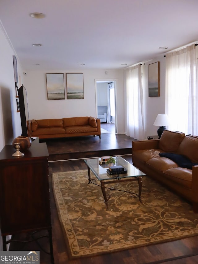 1315 Walston St, Dalton, GA 30720 - living area with wood finished floors