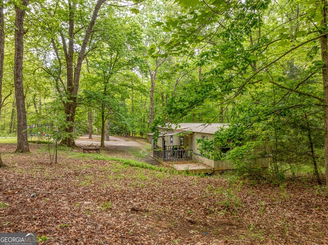 2200 New Hope Rd, Morganton, GA 30560 - view of yard with a forest view