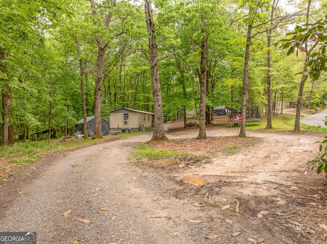 2200 New Hope Rd, Morganton, GA 30560 - view of front of property with curved driveway and a wooded view