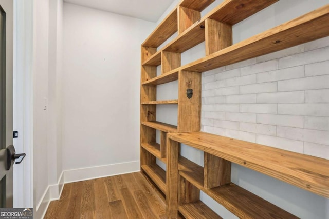 190 Arbor Garden Cir, Newnan, GA 30265 - mudroom with dark wood finished floors and baseboards