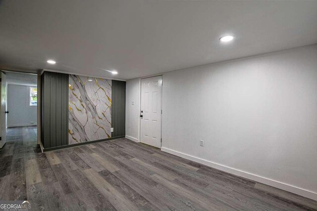 1772 Martin Pl SE, Smyrna, GA 30080 - empty room featuring wood finished floors, baseboards, and recessed lighting
