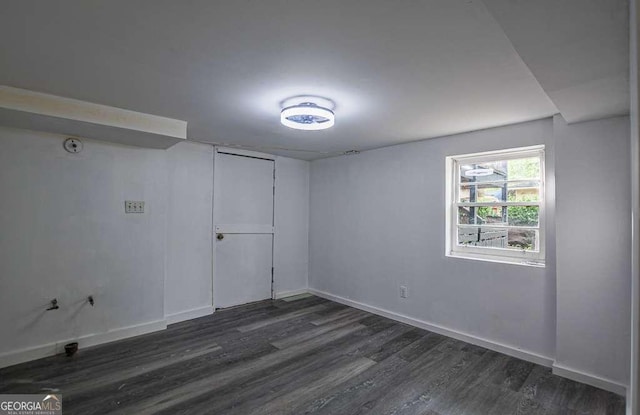 1772 Martin Pl SE, Smyrna, GA 30080 - empty room with dark wood finished floors and baseboards