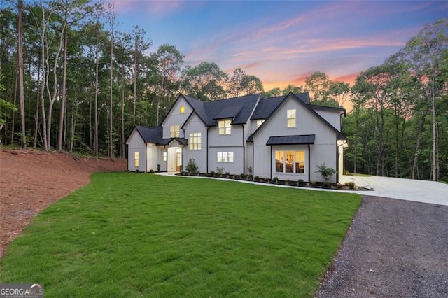 5567 Tyree Rd, Winston, GA 30187 - modern inspired farmhouse with a yard, board and batten siding, and driveway