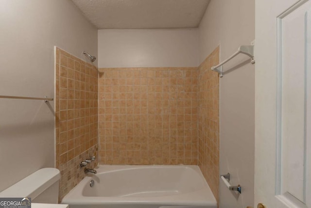 2499 Shiloh Dr, Decatur, GA 30034 - bathroom featuring toilet and washtub / shower combination