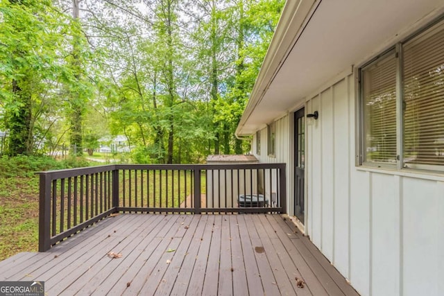 2499 Shiloh Dr, Decatur, GA 30034 - wooden deck with view of scattered trees
