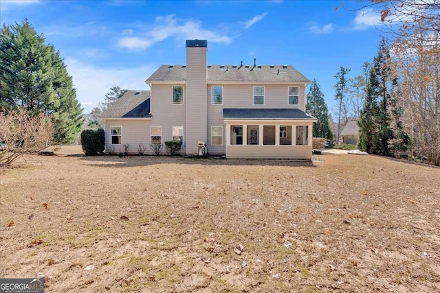 117 Union Ridge Way, Dallas, GA 30132 - back of house featuring a chimney and roof with shingles