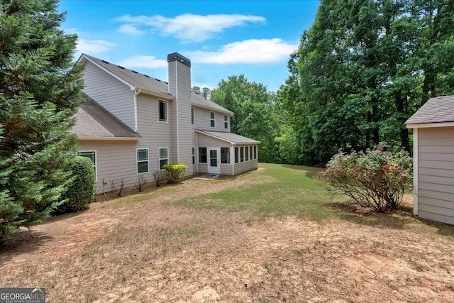 117 Union Ridge Way, Dallas, GA 30132 - view of grassy yard with a sunroom