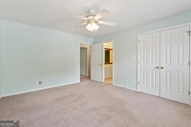 10660 Dunoon Dr, Alpharetta, GA 30022 - unfurnished bedroom with carpet flooring, baseboards, a closet, and ensuite bath