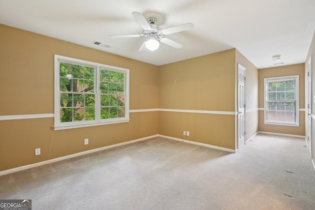 10660 Dunoon Dr, Alpharetta, GA 30022 - carpeted spare room with ceiling fan and baseboards