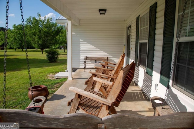 1351 Old Screven Rd, Jesup, GA 31545 - view of patio featuring covered porch