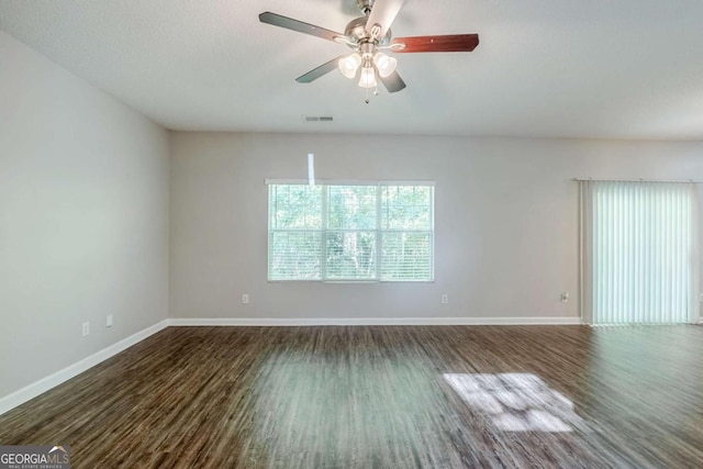 6285 Polar Fox Ct, Riverdale, GA 30296 - empty room featuring wood finished floors and ceiling fan