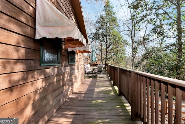 22 Ridge Haven Dr, Cleveland, GA 30528 - view of wooden deck