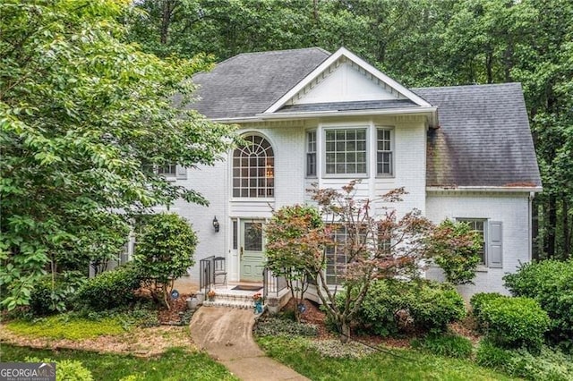 1763 Benningfield Dr SW, Marietta, GA 30064 - view of front of home featuring brick siding and a shingled roof