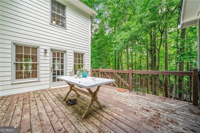 1763 Benningfield Dr SW, Marietta, GA 30064 - view of wooden deck