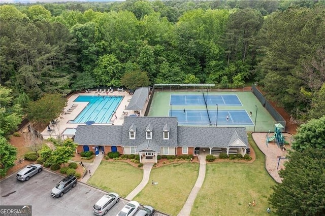 1763 Benningfield Dr SW, Marietta, GA 30064 - drone / aerial view of a forest