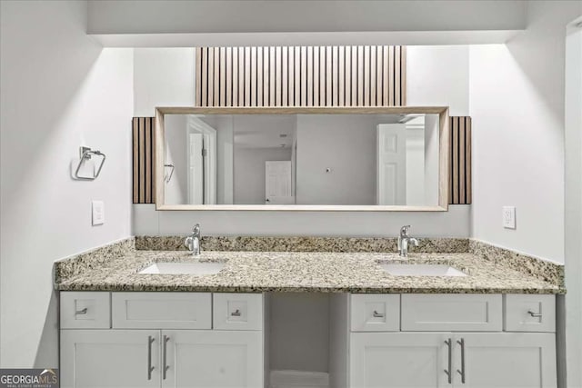 full bath with double vanity