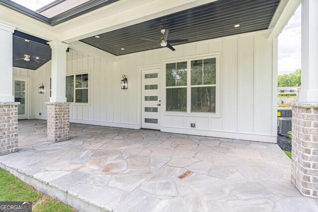 140 Maranatha Trl, Lawrenceville, GA 30045 - view of patio / terrace with ceiling fan