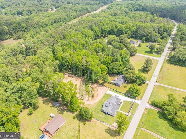 140 Maranatha Trl, Lawrenceville, GA 30045 - aerial view of a heavily wooded area
