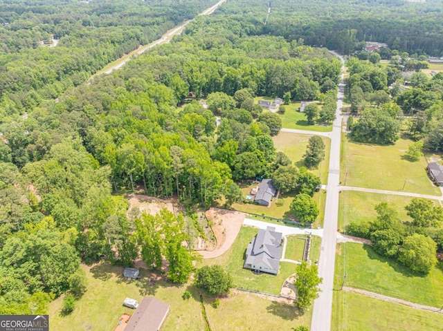140 Maranatha Trl, Lawrenceville, GA 30045 - bird's eye view of a heavily wooded area