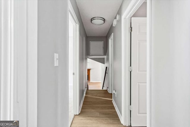 191 Nectar Pl, Dallas, GA 30132 - hallway with wood finished floors and baseboards