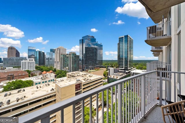 860 Peachtree St NE Unit 1513, Atlanta, GA 30308 - balcony with a view of skyline