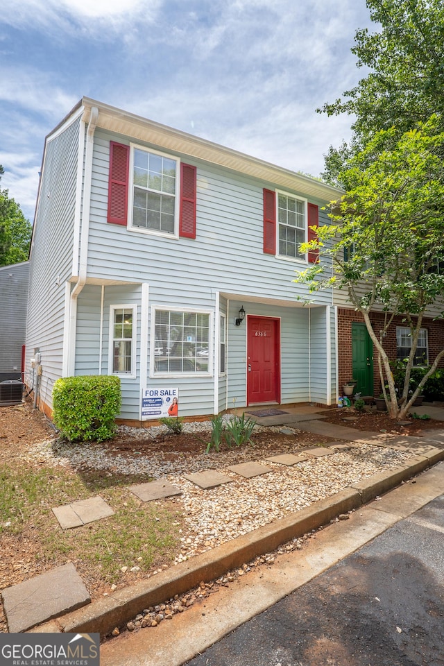 townhome / multi-family property with central AC