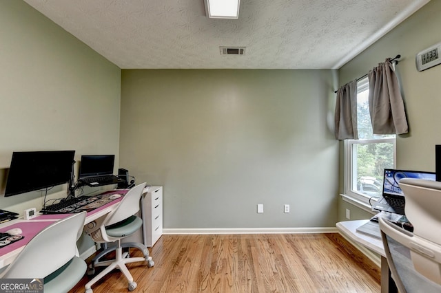 3668 Burel Mill Dr, Buford, GA 30519 - office area with light wood-style flooring, healthy amount of natural light, and baseboards