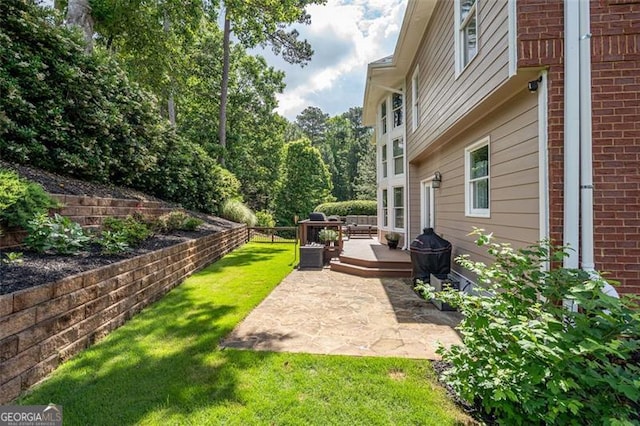 5370 Newport Bay, Alpharetta, GA 30005 - view of yard featuring a deck and a patio area