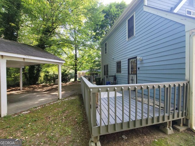 4 Kelso At Peyton Dr SW, Atlanta, GA 30311 - view of side of property featuring a wooden deck