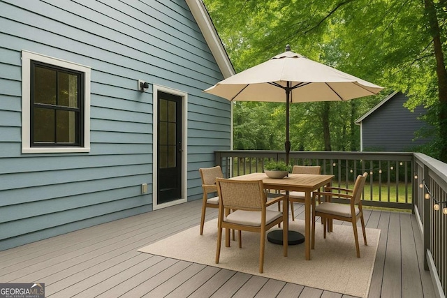 4 Kelso At Peyton Dr SW, Atlanta, GA 30311 - wooden deck with outdoor dining area