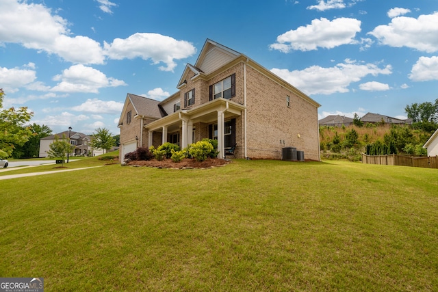 4832 Stone Way Path, Buford, GA 30519 - view of home's exterior featuring brick siding, an attached garage, and cooling unit