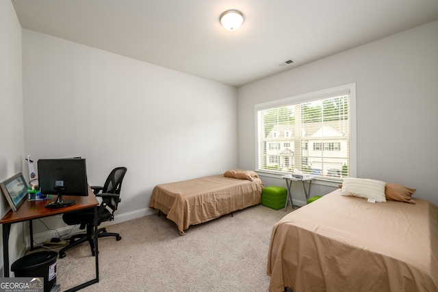 4832 Stone Way Path, Buford, GA 30519 - bedroom featuring light carpet, a desk, and baseboards