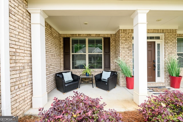 4832 Stone Way Path, Buford, GA 30519 - view of patio / terrace with covered porch