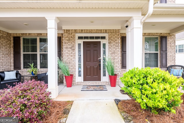 4832 Stone Way Path, Buford, GA 30519 - view of exterior entry with covered porch and brick siding