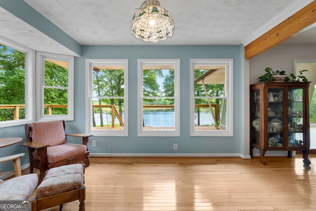 312 Flat Shoals Church Rd, Stockbridge, GA 30281 - living area with plenty of natural light, wood-type flooring, and baseboards