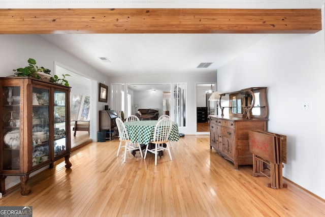 312 Flat Shoals Church Rd, Stockbridge, GA 30281 - dining room featuring light wood-type flooring