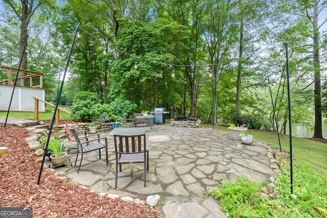 312 Flat Shoals Church Rd, Stockbridge, GA 30281 - view of patio / terrace featuring grilling area