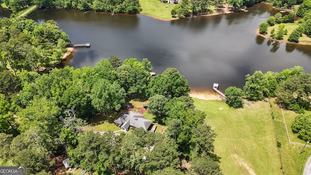 312 Flat Shoals Church Rd, Stockbridge, GA 30281 - bird's eye view of a nearby body of water and a tree filled landscape
