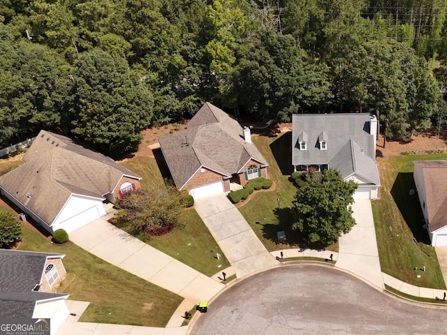 1152 Strath Clyde Way, Mcdonough, GA 30253 - view from above of property featuring a heavily wooded area