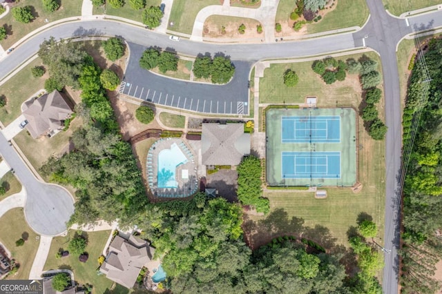 3230 Sundew Dr NW, Acworth, GA 30101 - aerial view of property's location featuring a pool