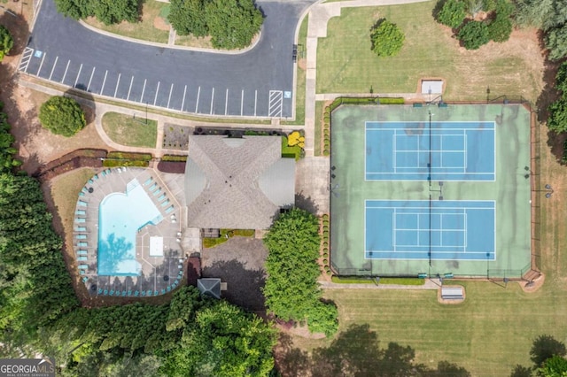 3230 Sundew Dr NW, Acworth, GA 30101 - aerial view of a pool area