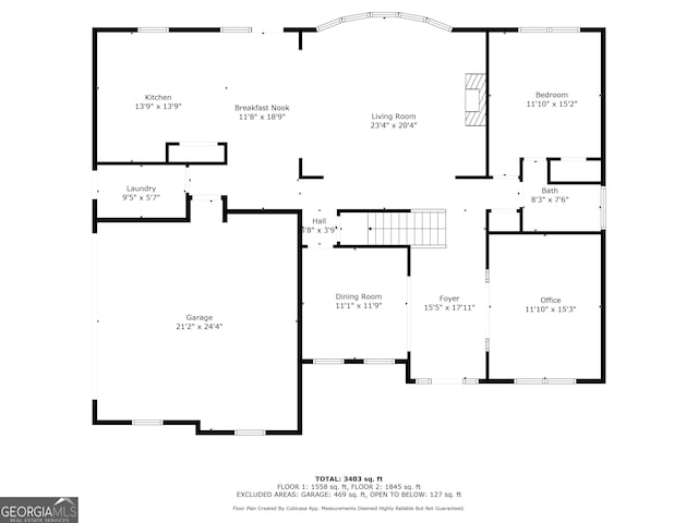 3230 Sundew Dr NW, Acworth, GA 30101 - floor plan / room layout