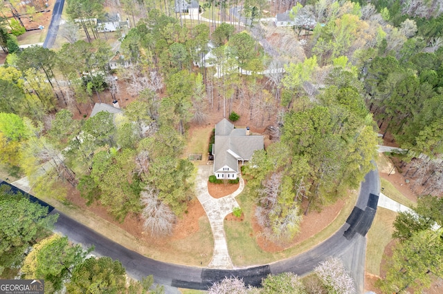 aerial view of property and surrounding area