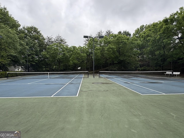 218 Osmanthus Way, Canton, GA 30114 - view of tennis court featuring community basketball court