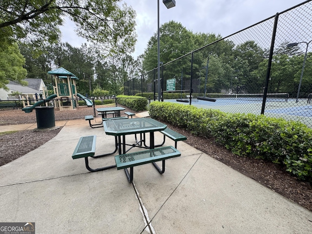 218 Osmanthus Way, Canton, GA 30114 - view of property's community with a tennis court and fence