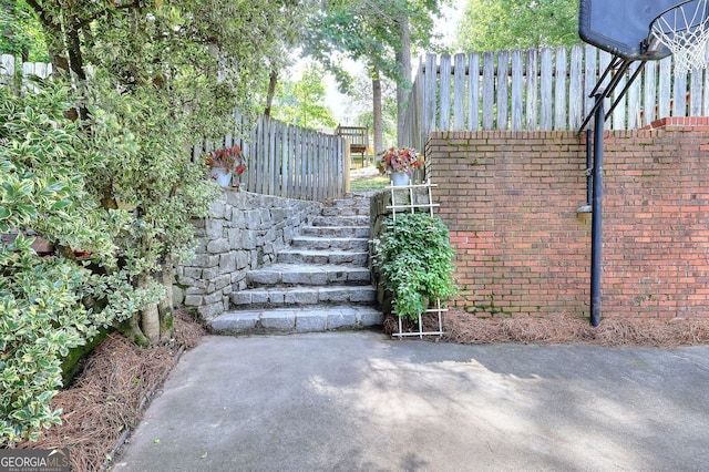 1935 Shrader Ct, Lawrenceville, GA 30044 - view of patio / terrace with stairway