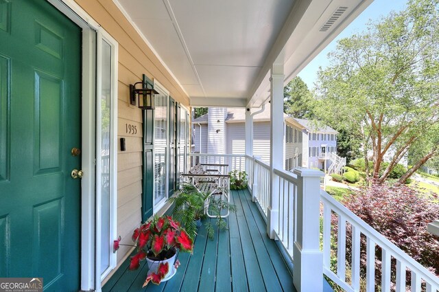 1935 Shrader Ct, Lawrenceville, GA 30044 - view of wooden porch