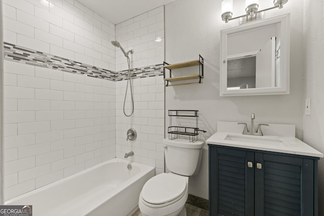 111 Northdale Pl, Lawrenceville, GA 30046 - full bath featuring toilet, vanity, and shower / tub combination